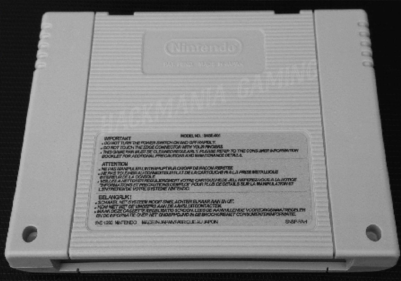 NINJA WARRIORS PAL SNES